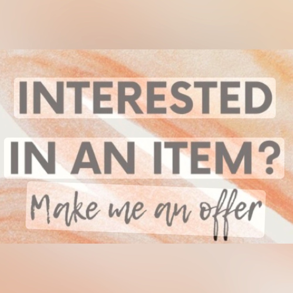 Open to negotiations! Everything must go!